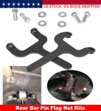 Rear Bar Pin Flag Nut Kits Shock Mounts for 1984-2001 Jeep Cherokee XJ 4WD 2WD