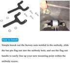 Rear Bar Pin Flag Nut Kits Shock Mounts for 1984-2001 Jeep Cherokee XJ 4WD 2WD