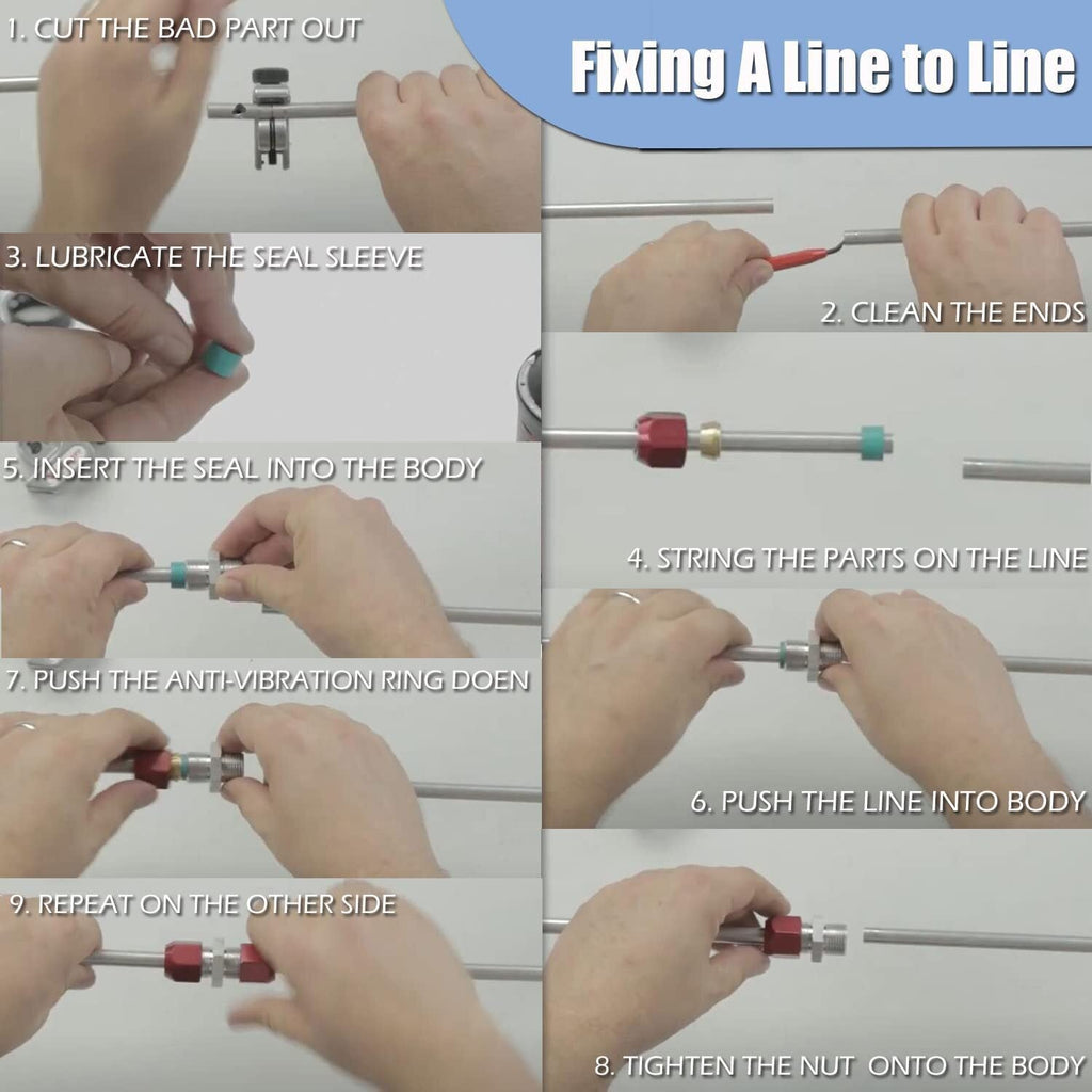 800-640 800-641 800-642 Aluminum Line Splice AC Repair Kit 5/8'', 3/8'',1/2''