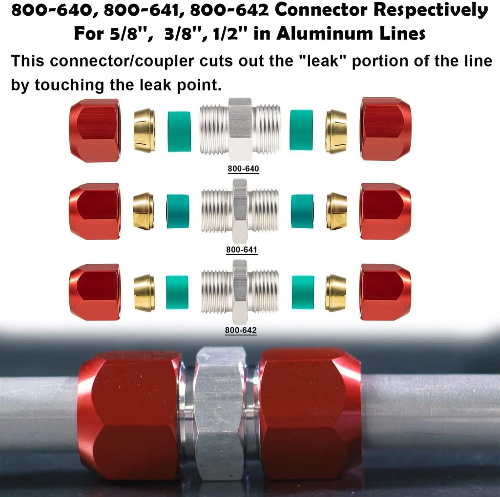 800-640 800-641 800-642 Aluminum Line Splice AC Repair Kit 5/8'', 3/8'',1/2''