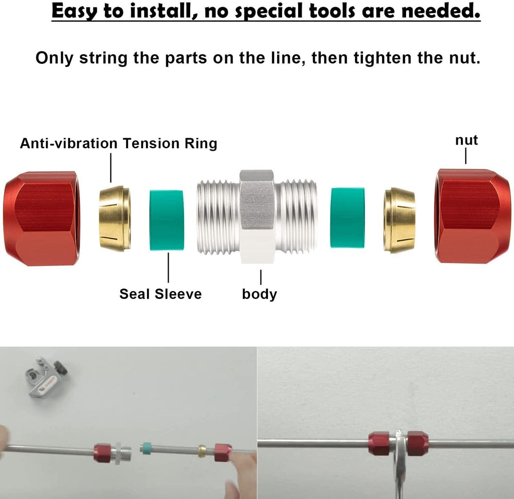 800-640 800-641 800-642 Aluminum Line Splice AC Repair Kit 5/8'', 3/8'',1/2''