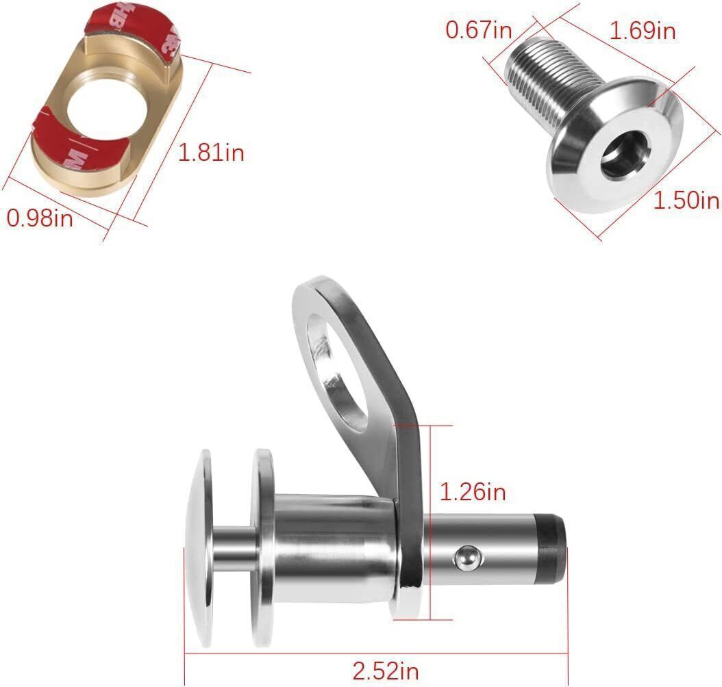 3/8 Inch Marine Stainless Steel Quick Release Boat Fender Kit Mount Holder Kit