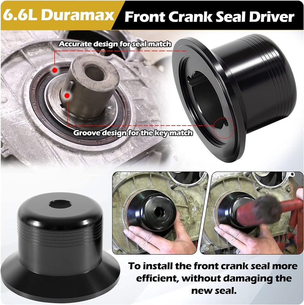 Front & Rear Crank Seal Driver Kit for 2001-2016 GM 6.6L Duramax Diesel Engine