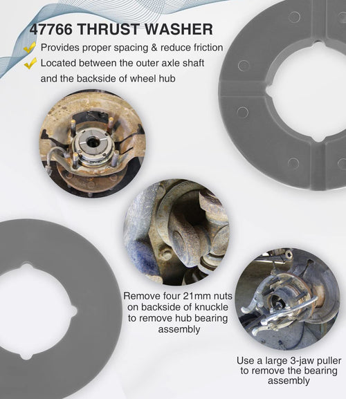 1998-2005 Ford Super Duty Dana 50 60 Axle Snap Ring Kit