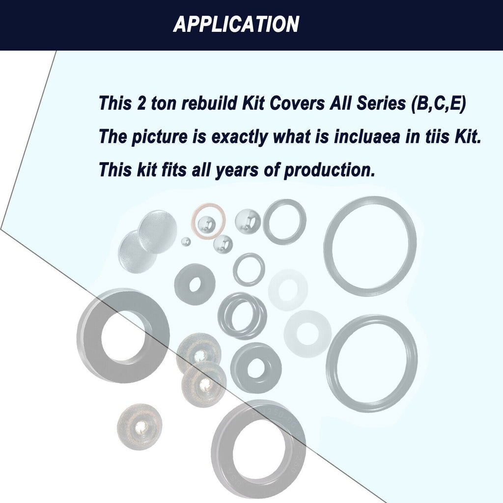 Floor Jack Seal Repair Kit for Lincoln Walker Model 93642 All Series B C E 2 Ton
