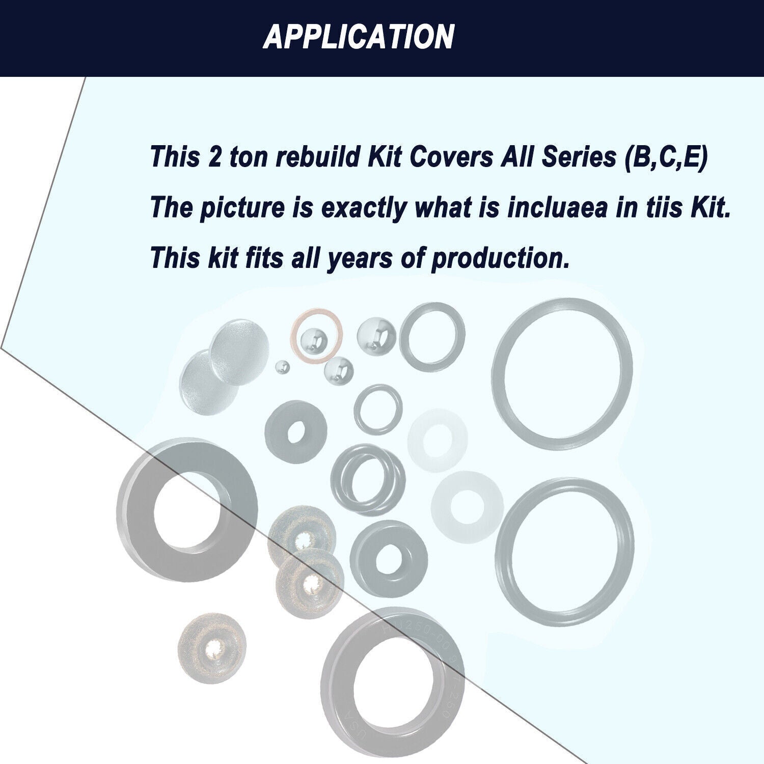 Floor Jack Seal Repair Kit for Lincoln Walker Model 93642 All Series B C E 2 Ton