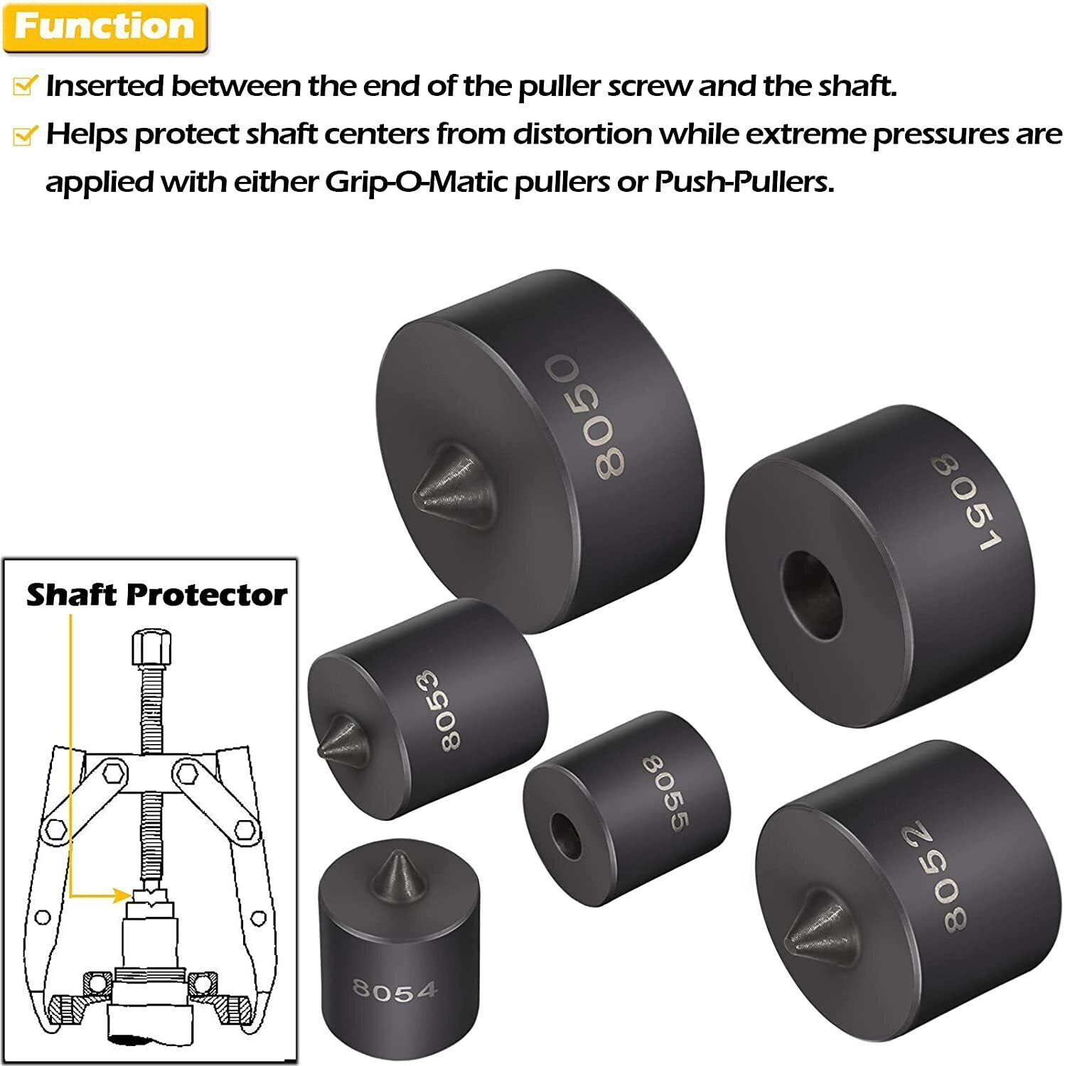 Shaft Protector For Use With 'Grip-O-Matic' pullers or Push-Pullers # OTC 8056