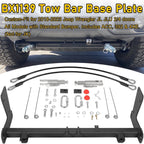 BX1139 Tow Bar Base Plate Tow Bar Bracket for Jeep Wrangler JL JLU 2018-2024