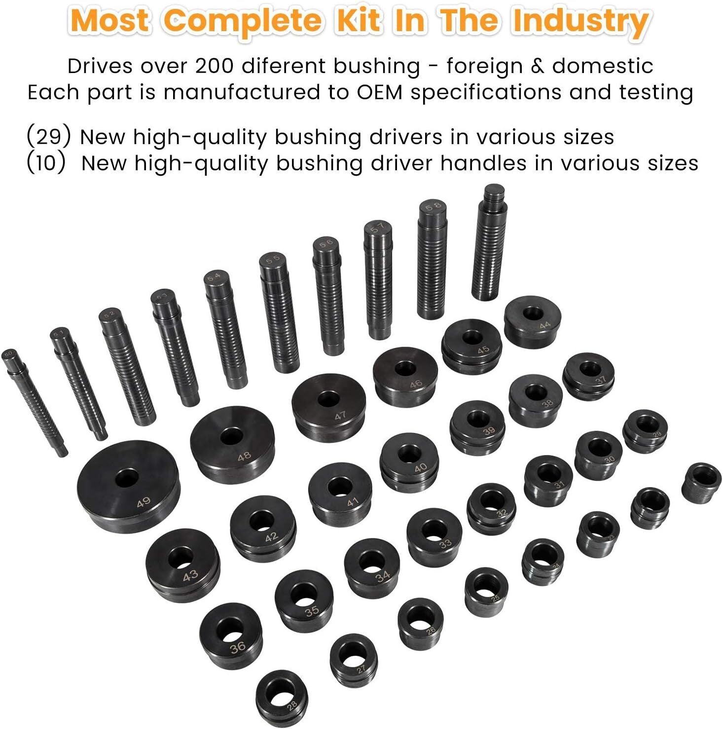 T-0220-39 Master Bushing Driver Set for Chrysler GM Ford Transmissions Bushing