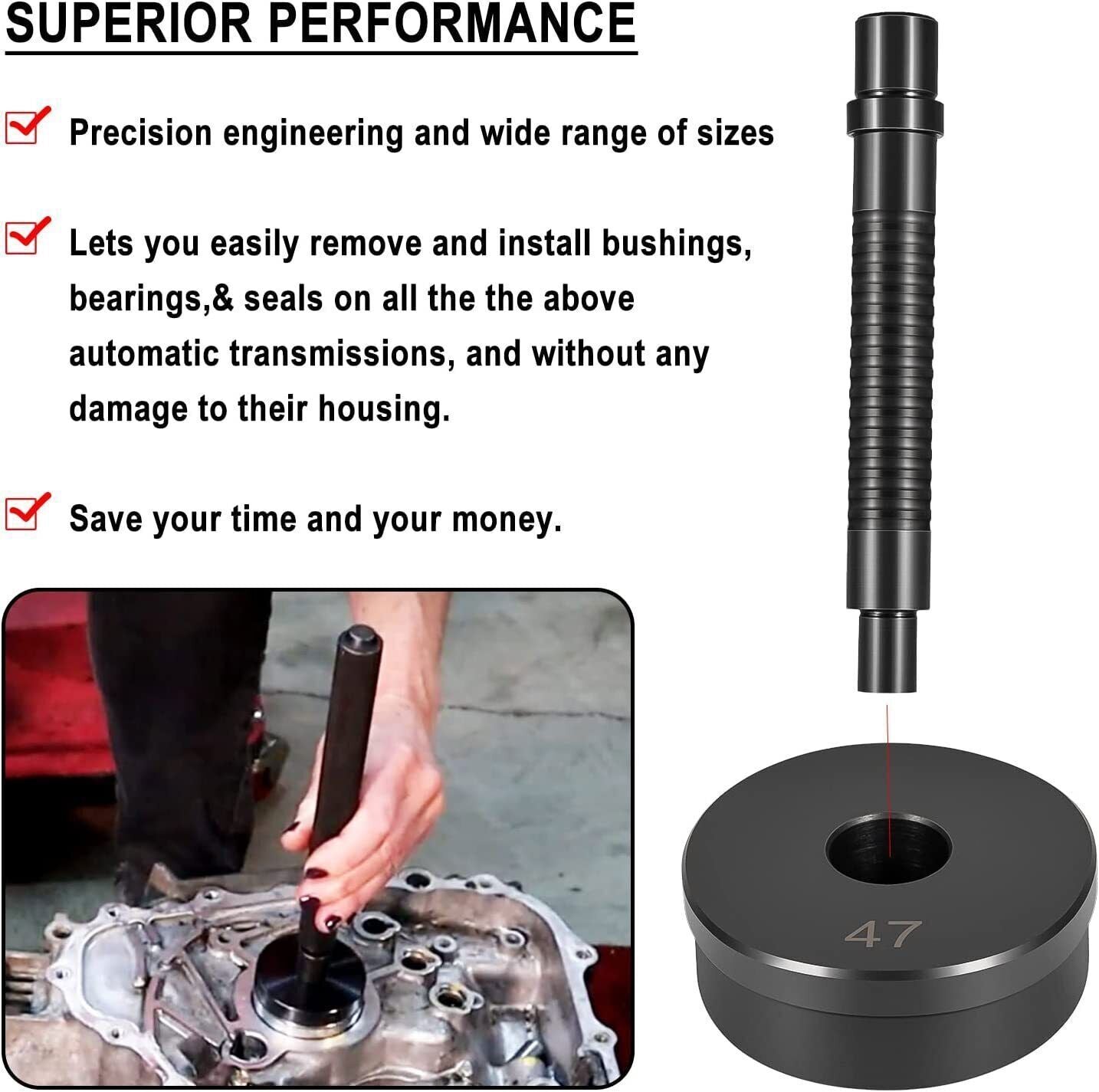 T-0220-39 Master Bushing Driver Set for Chrysler GM Ford Transmissions Bushing
