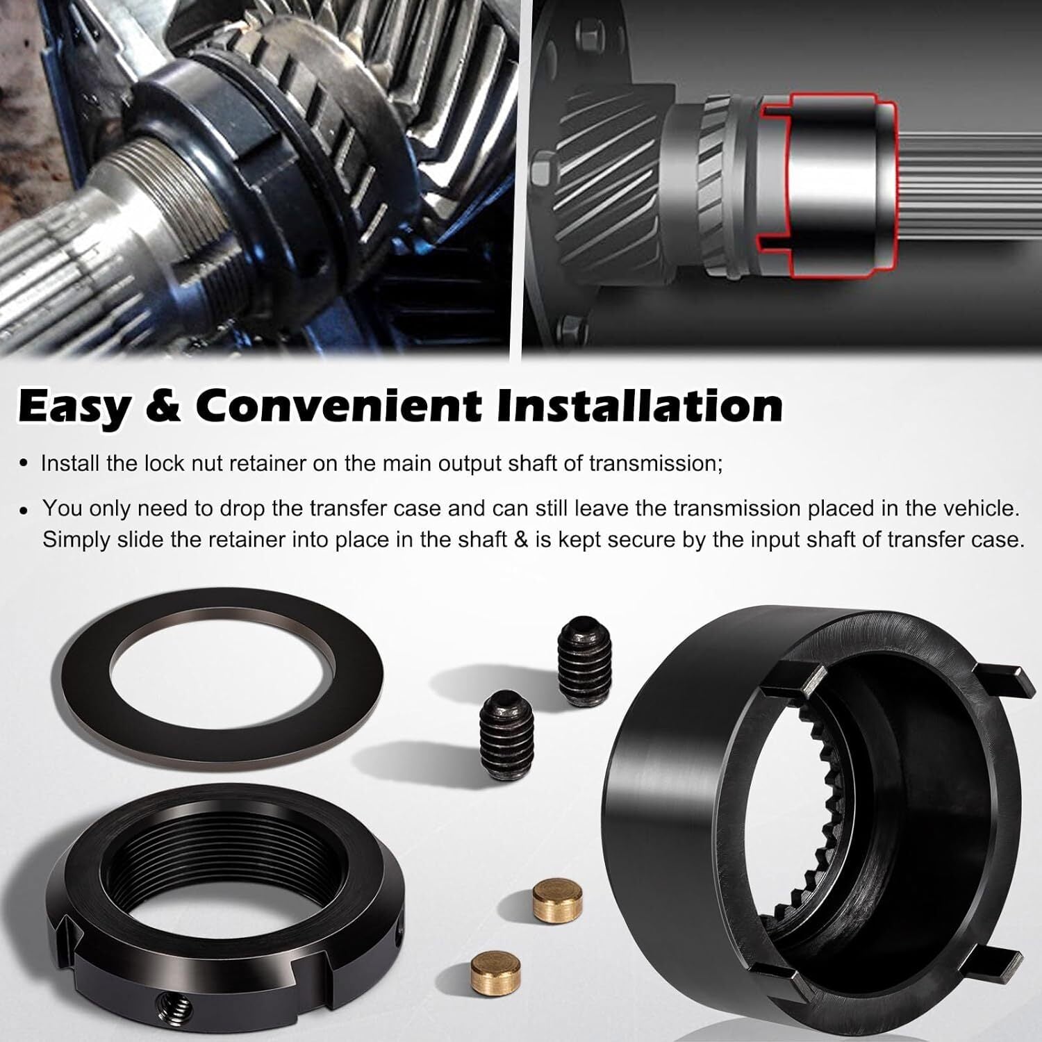 5th Gear Lock Nut Retainer Kit for Dodge Cummins NV4500 Transmission 1994-2004