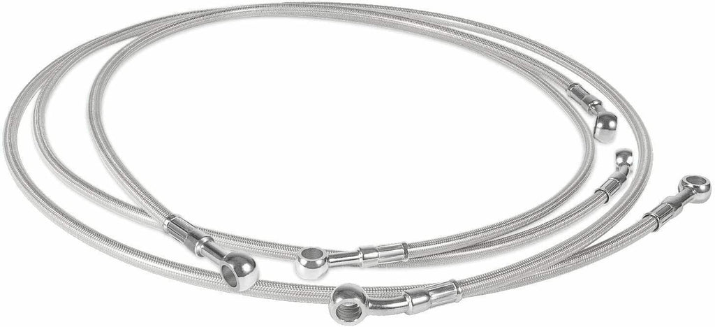 Steel Braided Front & Rear Brake Lines For 1987-2006 Yamaha Banshee 350 YFZ350