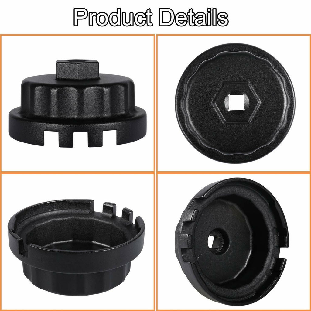 Black Oil Filter Cap Wrench For Toyota Camry RAV4 Highlander Tacoma Tundra Lexus