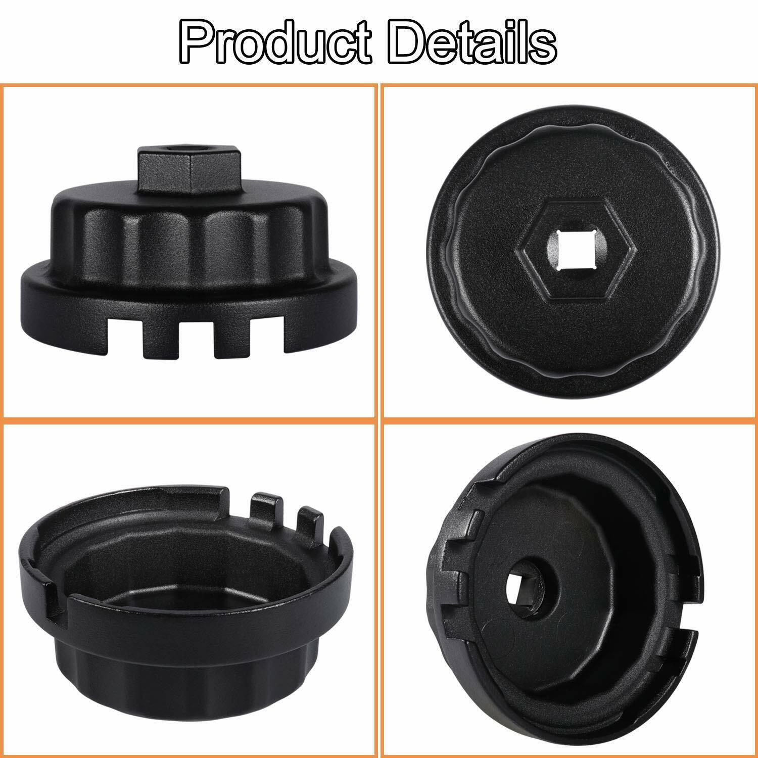 Black Oil Filter Cap Wrench For Toyota Camry RAV4 Highlander Tacoma Tundra Lexus