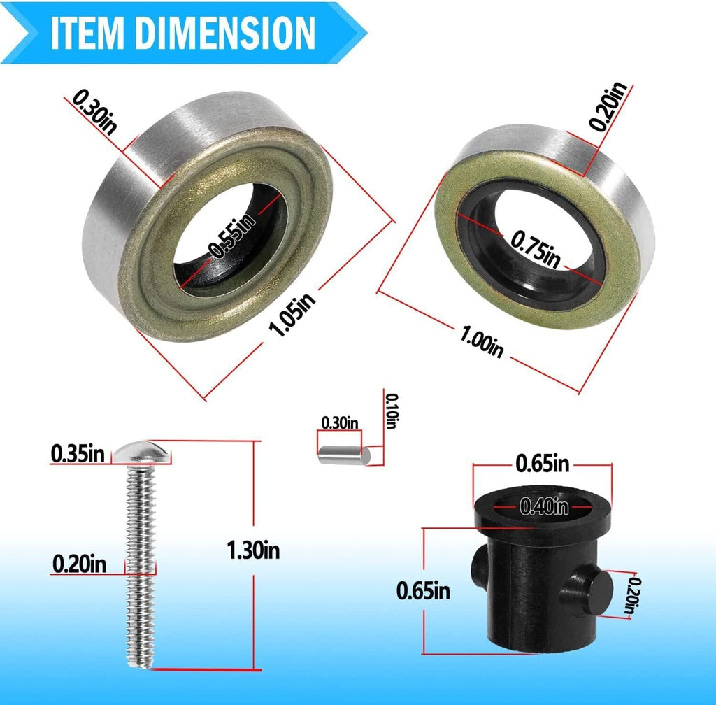 382296 Outboard Water Pump Impeller Rebuild Kit for Evinrude Johnson 9.5hp 10hp
