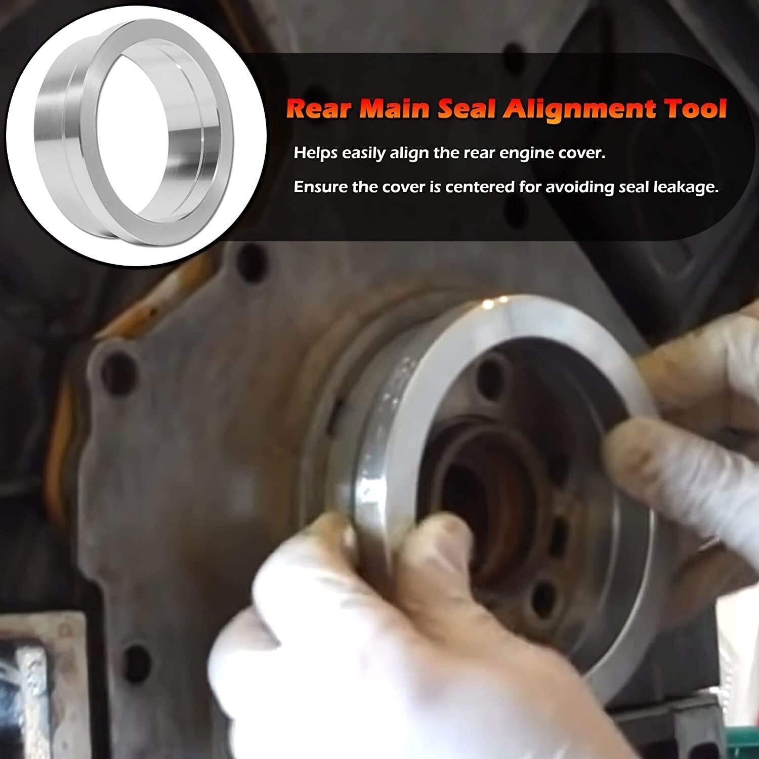 For LS 5.3 5.7 6.0 GM Gen III IV Rear Main Cover Alignment Tool Seal Installer