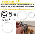 Floor Jack Seal Repair kit for Costco Arcan Dual Pump Plunger 3 or 3 1/4 Ton