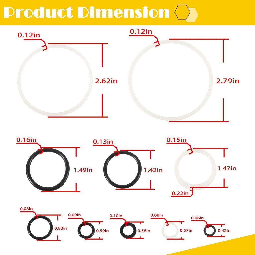 Floor Jack Seal Repair kit for Costco Arcan Dual Pump Plunger 3 or 3 1/4 Ton