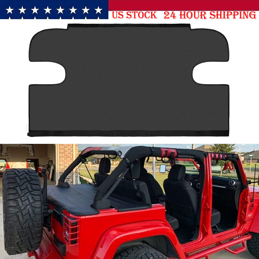 Cargo Cover Tonneau Cover Shield for 2007-2018 Jeep Wrangler JK Unlimited 4-Door