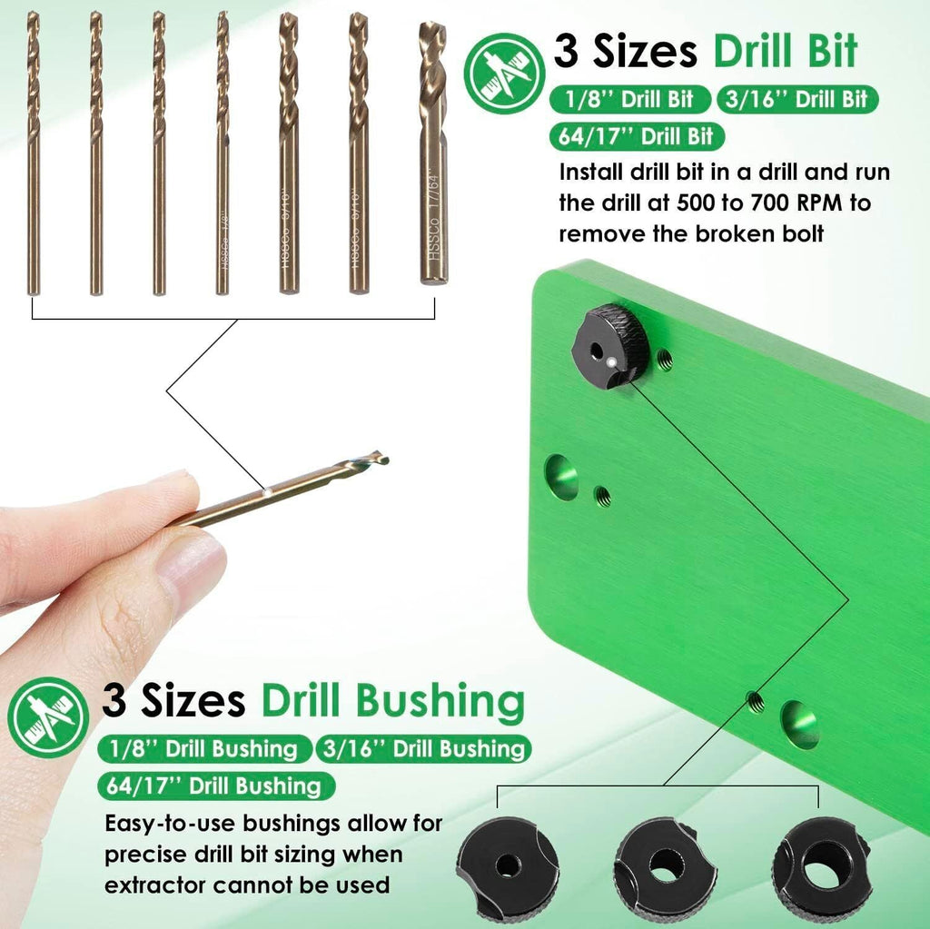 71500 Exhaust Manifold Bolt Drill Template Removal Tool Kit for Dodge 5.7L Hemi