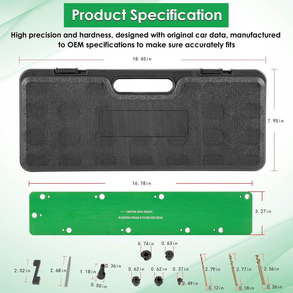 71500 Exhaust Manifold Bolt Drill Template Removal Tool Kit for Dodge 5.7L Hemi