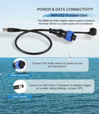 Replaces MKR-US2-10 Sonar 2 Adaptor Cable Fit for Minn Kota Lowrance Fish Finder