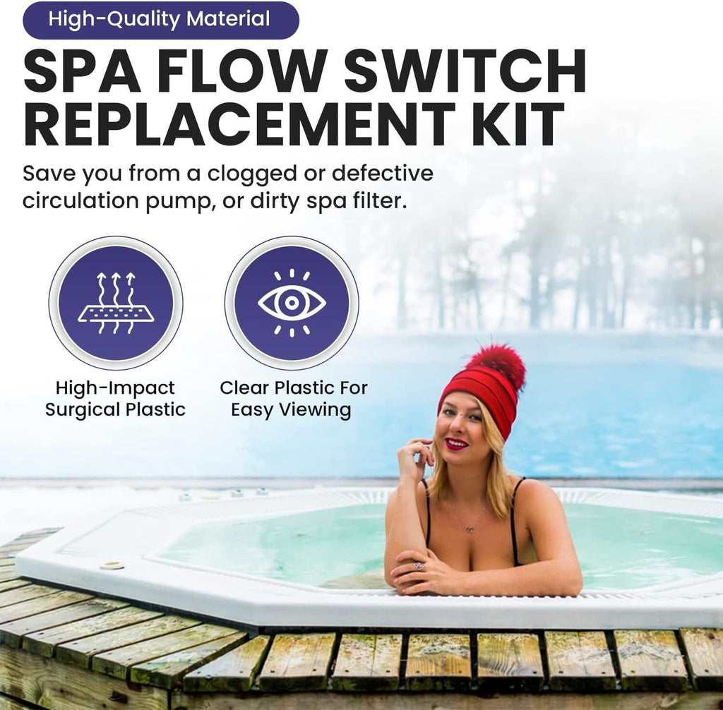 2560-040 Flow Switch for Sundance Spas, Jacuzzi Hot Tub, Flow Sensor with Tee
