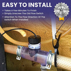 2560-040 Flow Switch for Sundance Spas, Jacuzzi Hot Tub, Flow Sensor with Tee