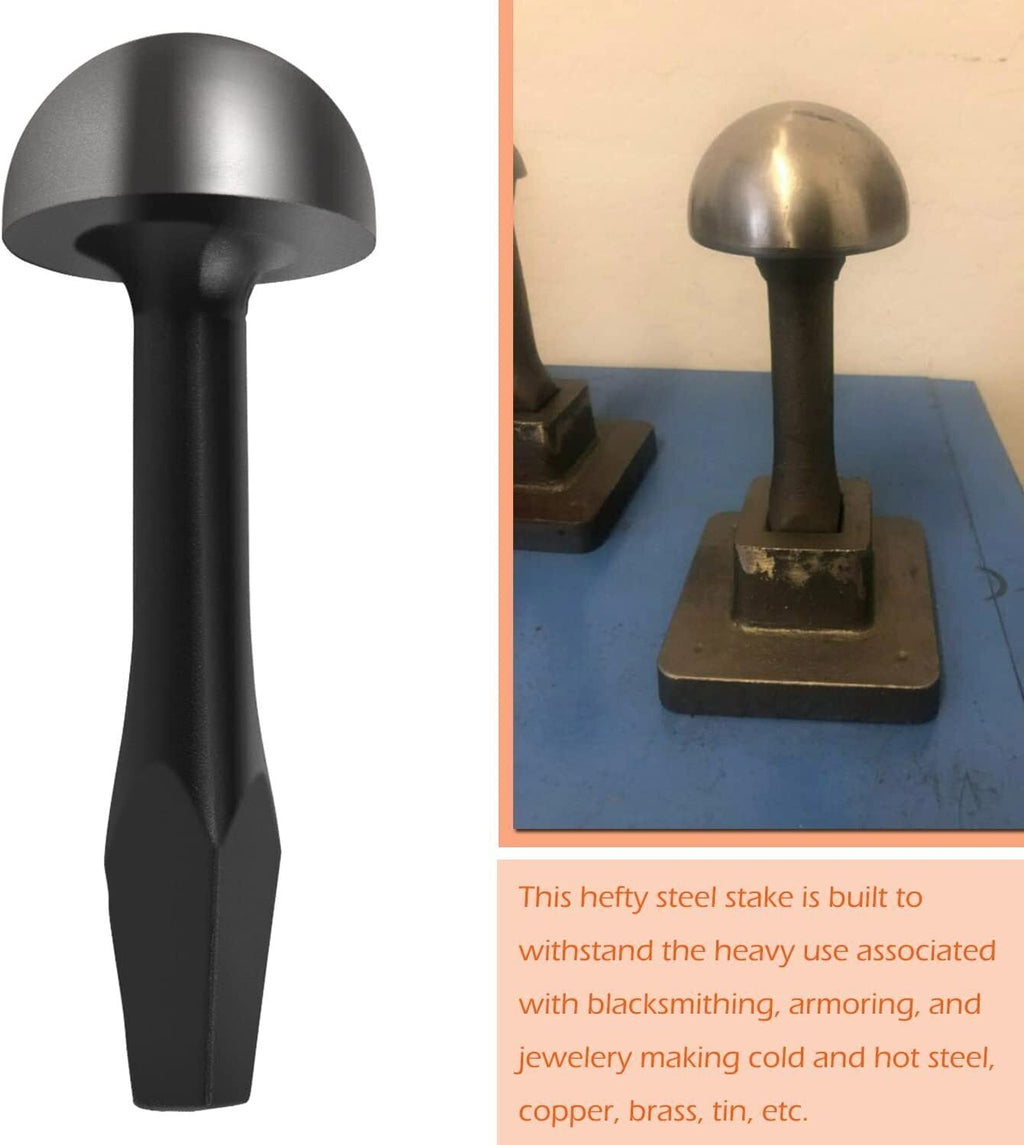 Blacksmith Tinsmith 4" Mushroom Stake for Pexto Taper Large Single Pexto Plate