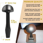 Blacksmith Tinsmith 4" Mushroom Stake for Pexto Taper Large Single Pexto Plate