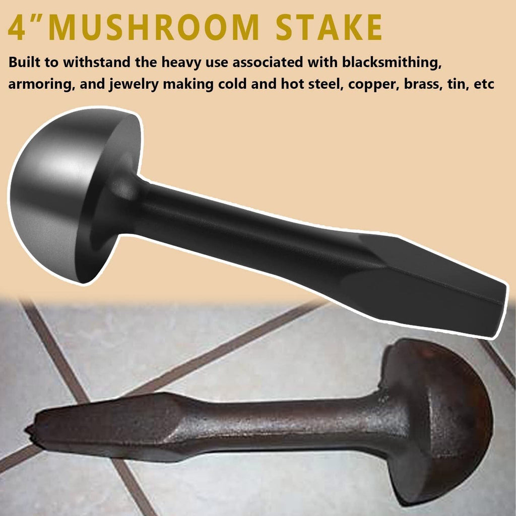 Blacksmith Tinsmith 4" Mushroom Stake for Pexto Taper Large Single Pexto Plate