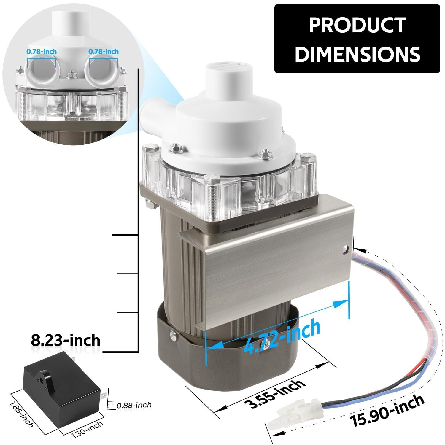 for Hoshizaki S-0731 KM Water Pump Motor Assembly Ice Machine Motor Replacement