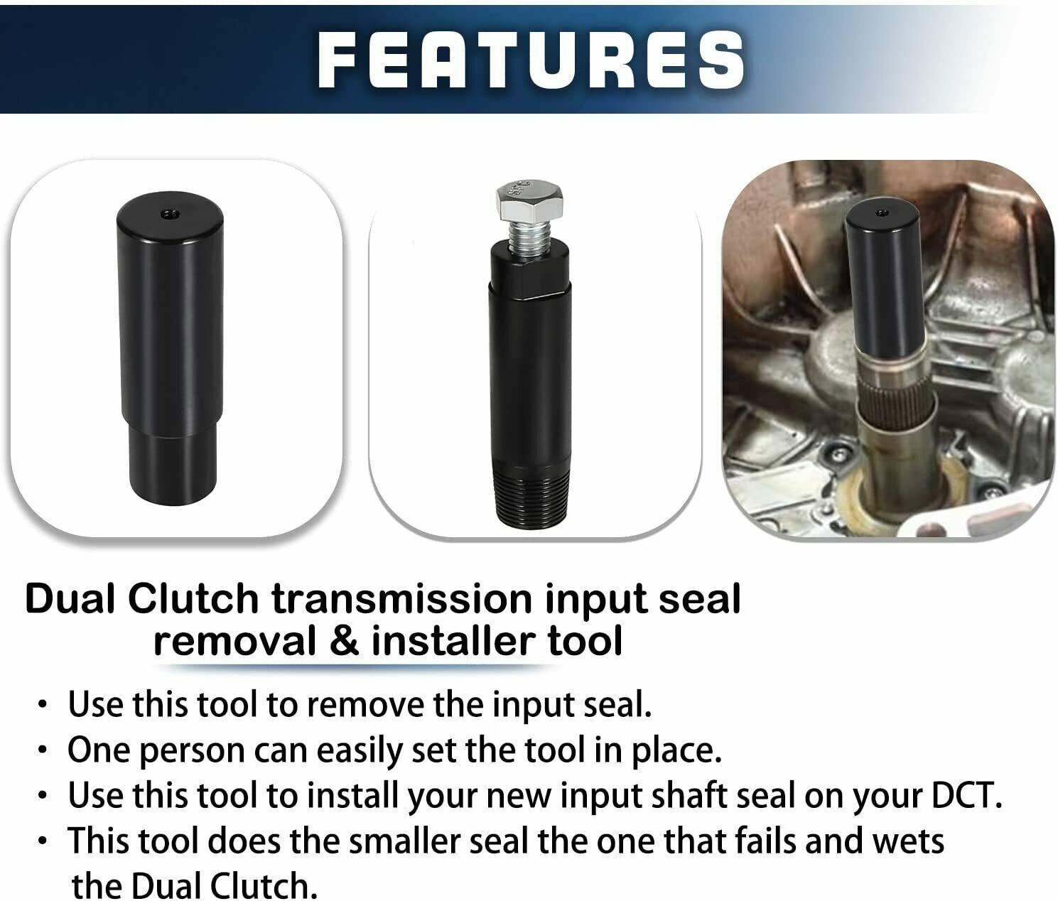 For Ford Focus Festiva DCT DPS6 Dual Clutch Transmission Seal Installer Tool Kit