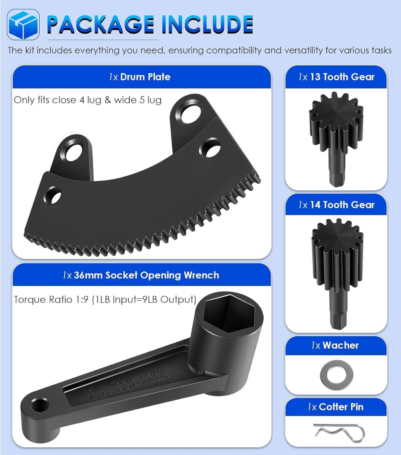 Torque Leverage Tool for Classic Vw Bug Volkswagen Beetle Remove 36mm Axle Nut