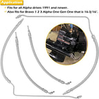Trim Tilt Hydraulic Ram Cylinder Hose Kit Fits Mercruiser Alpha One I Gen I & II