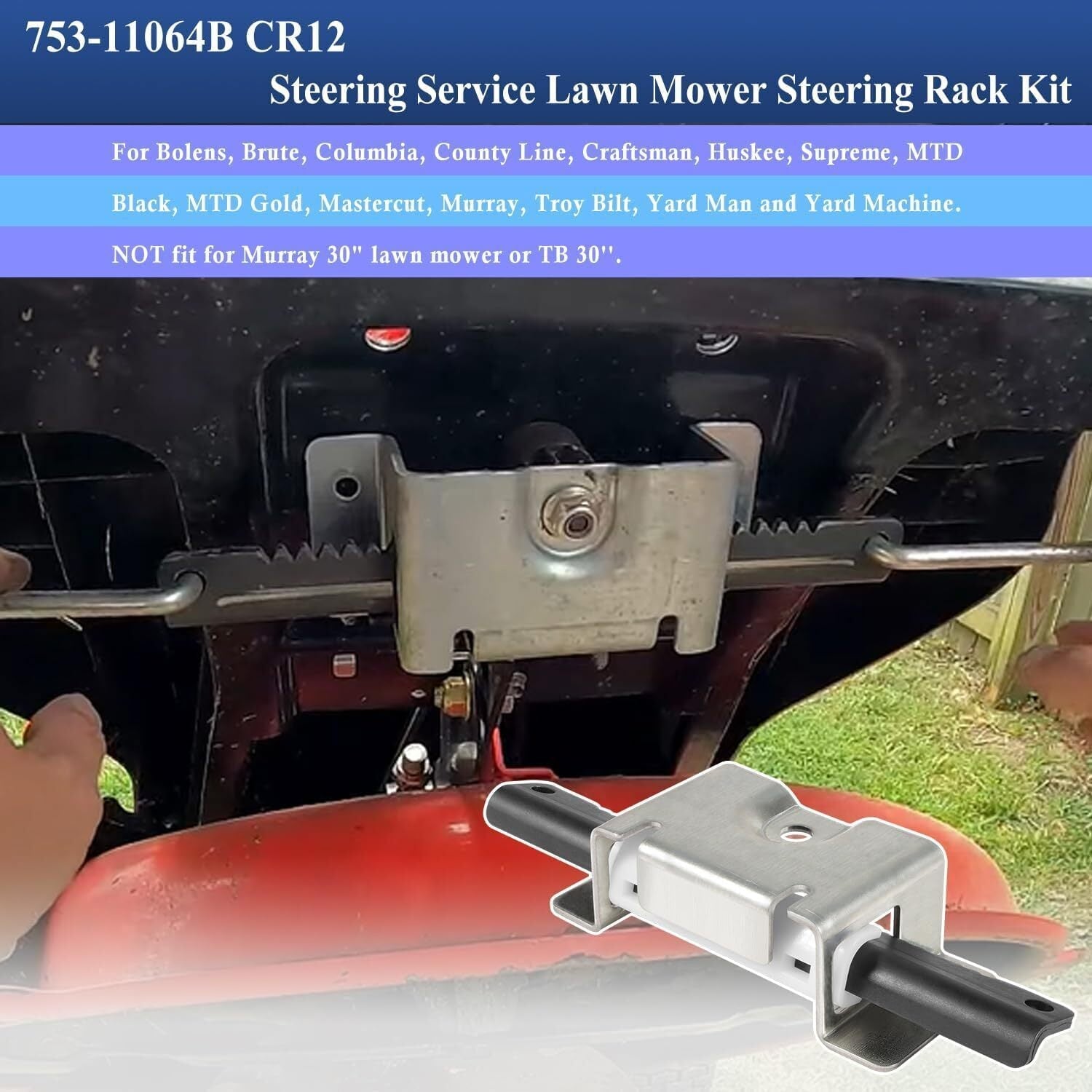CR12 Steering Service Kit for MTD 24'' & 30'' Rear Engine Mini-riders 753-11064B