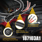 187103A1 RE37651 86511459 Aux Power Cord For John Deere Case-IH Ford/New Holland