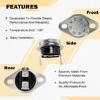 31091 High Temp Limit Switch 190 for Dometic/Atwood/HydroFlame RV Furnace Heater