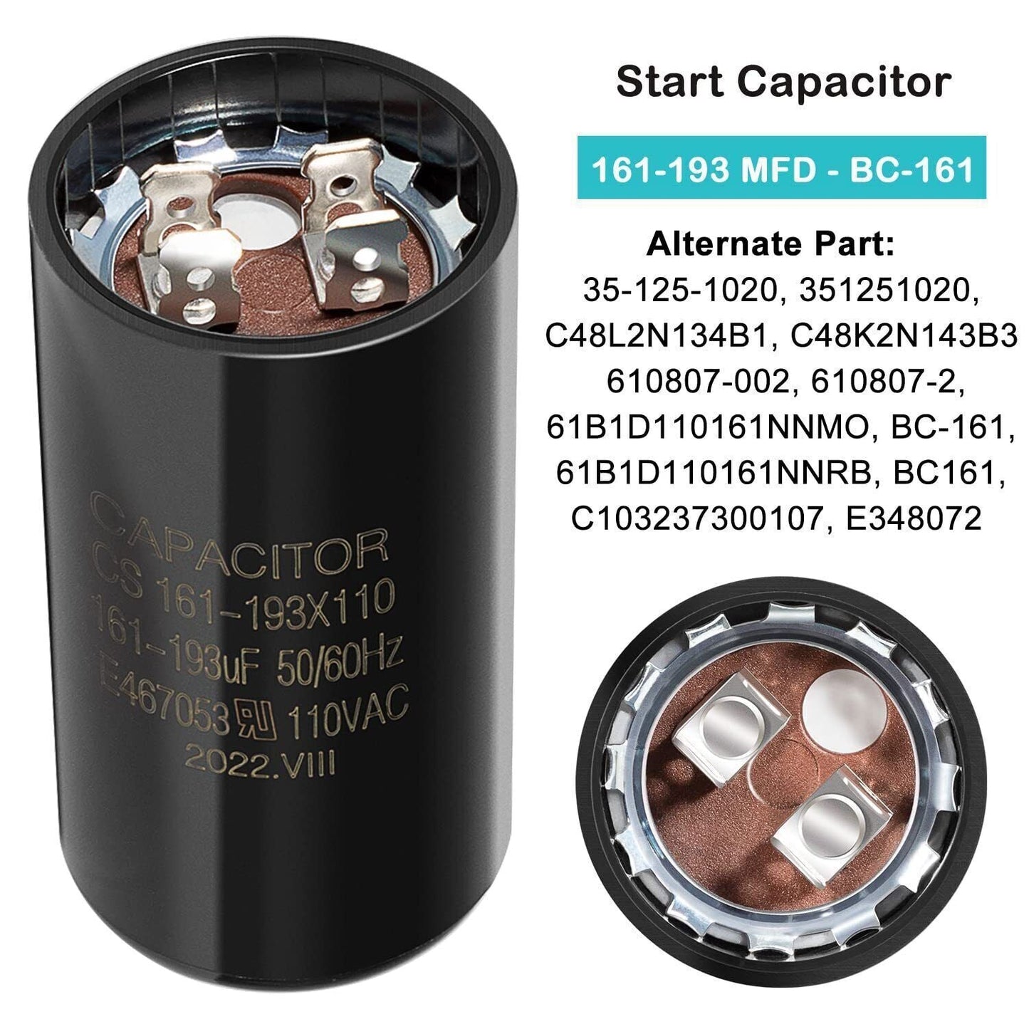 Pool Pump Motor Start Capacitor For Hayward Super Pump & Max Flo Pump 0.75-1.5HP