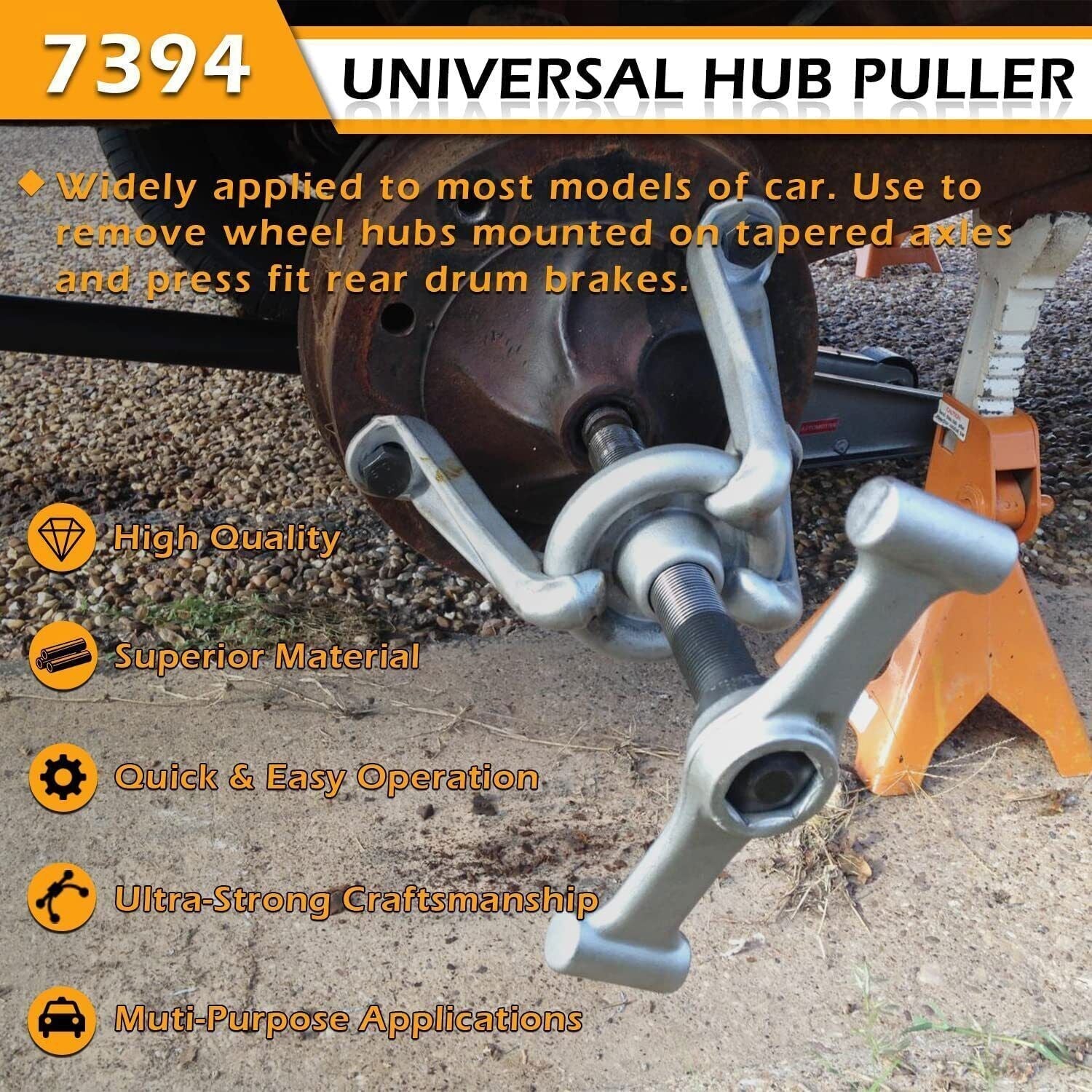 7394 Universal Hub Puller Wheel Hub Removal Tool Replace For OTC 7394 Large Size