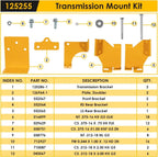 for Hustler Transmission Hydro Brackets Kit Raptor SD SDX Zero Turn Mower 125255