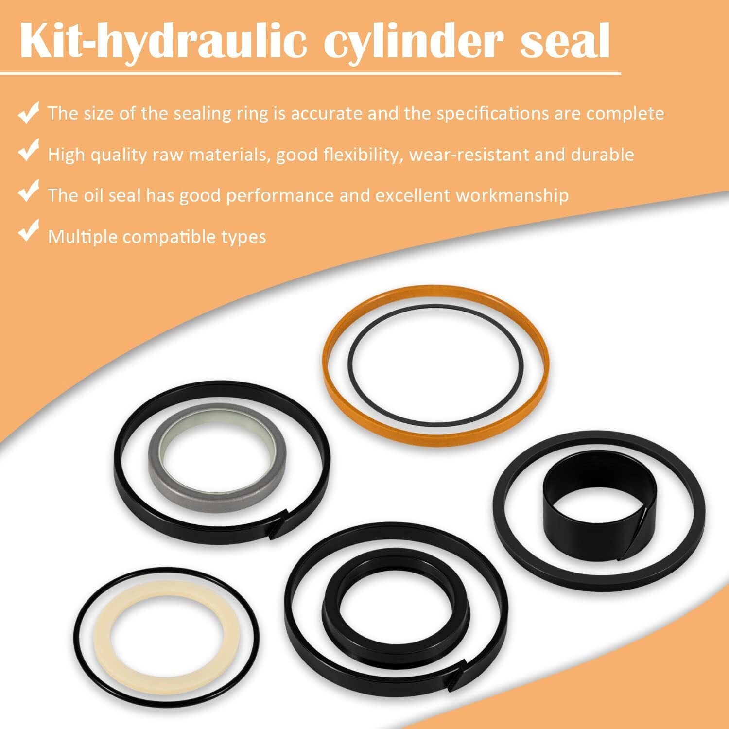 1543273C1 G109423 G105545 Hydraulic Cylinder Seal Kit for Case 450 455 550 580
