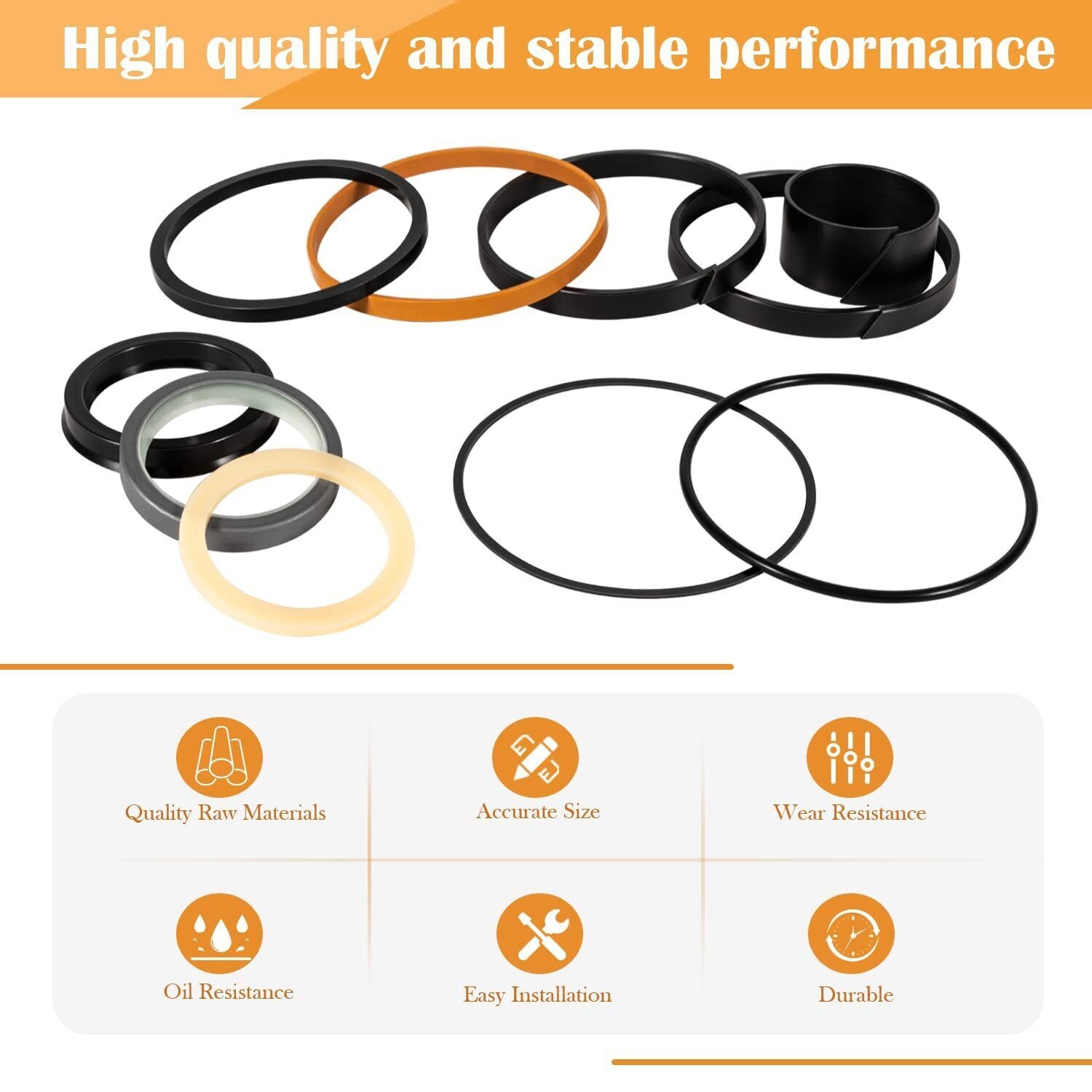 1543273C1 G109423 G105545 Hydraulic Cylinder Seal Kit for Case 450 455 550 580