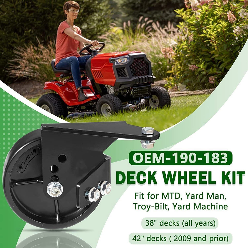 for MTD Troy-Bilt Lawn Mower 38" 42" Deck Replace Tractor Deck Wheel OEM-190-183