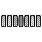 7X Front Grill Mesh Black Grille Insert Cover Guard for Jeep Renegade 2015-2018
