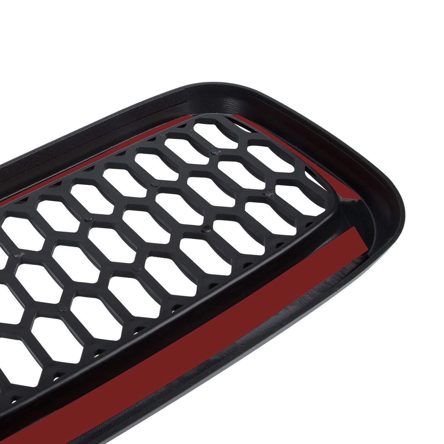 7X Front Grill Mesh Black Grille Insert Cover Guard for Jeep Renegade 2015-2018