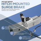 Replace For RBS-4000 Receiver Style Brake System For 2” Hitch Receiver
