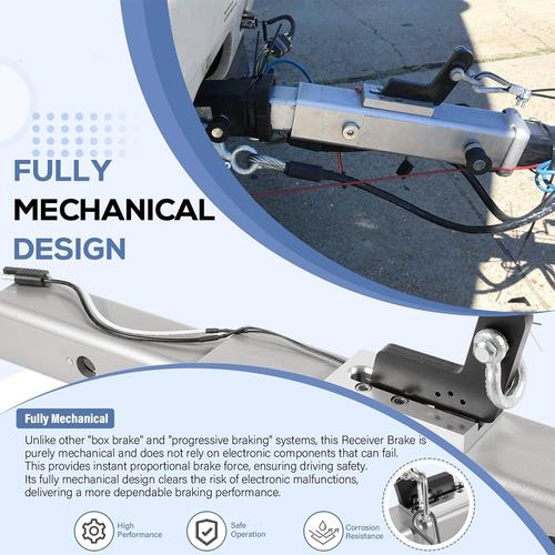Replace For RBS-4000 Receiver Style Brake System For 2” Hitch Receiver