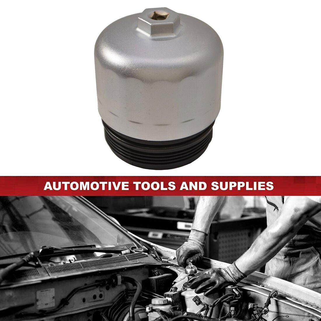 86.6mm 16 Flute Oil Filter Wrench Cap Housing Remover Tool For BMW Volvo