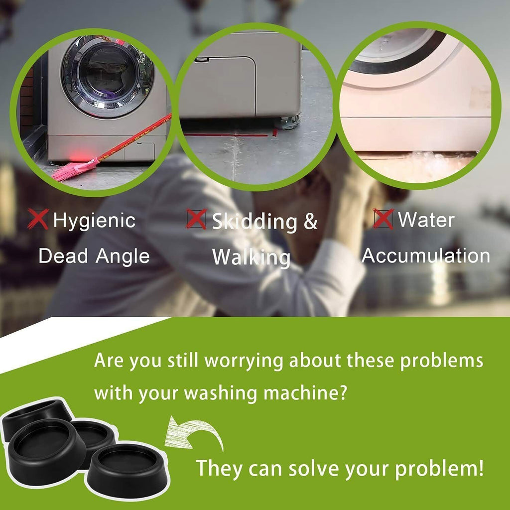 Anti Vibration Washing Machine Support Anti-Slip Rubber Feet Pad Mat Base JB6368